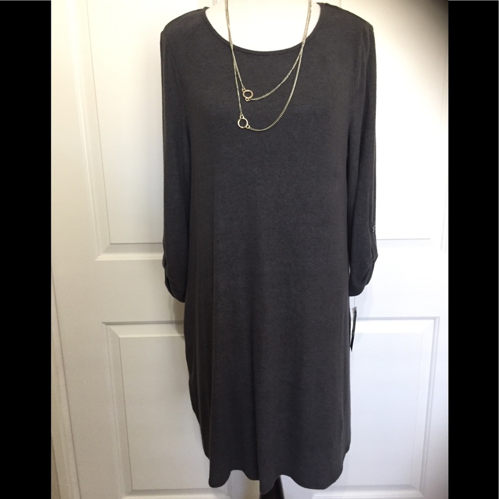 Apt 9 gray sweater dress